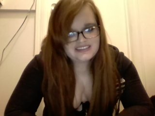 amateur, big tits, long haired red head, webcam