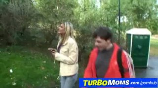 Outdoor Threesome Sex With Czech Milf Whore