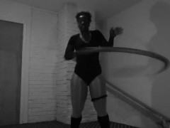 Pantyhose hoop dancing