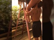 Preview 1 of Sexy amateur couple fuck in a MMJ grow!!!