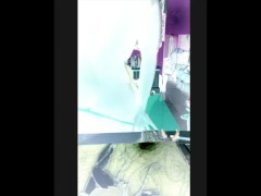 Big booty dancing in a thong