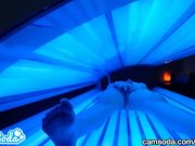 Preview 6 of teen latina gets caught rubbing her clit while using a tanning bed