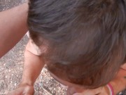 Preview 6 of stepson Watched Whilst Sucking stepdaddy Outdoors in the Woods