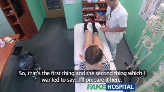 Doctor Is Seduced By A Short-Haired Hottie At Fakehospital