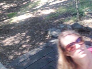 Blonde hooker blows hiker on trail - Erin Electra