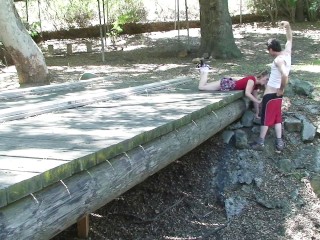 Blonde hooker blows_hiker on trail - Erin Electra