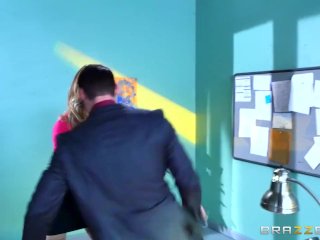 August Ames gets fucked at work - Brazzers