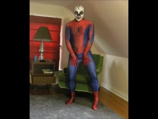 Spiderman Con Una Máscara De Lucha Libre De Lucha Libre