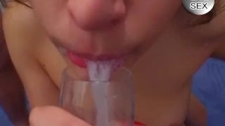 A Teen Who Drinks German Bukkake