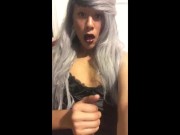Preview 1 of Asian Trap Jerks her sissy clit
