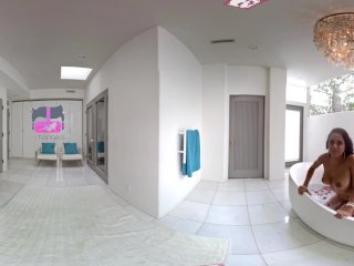 VR Bangers - [360°VR] Hot Brazilian Chick Rubbing her WET PUSSY in The Tub screenshot number 1