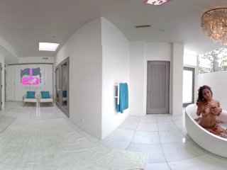 VR Bangers - [360°VR] Hot Brazilian Chick Rubbing her WET PUSSY in The Tub screenshot number 2