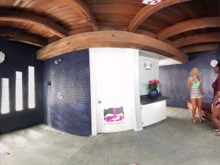 VR Bangers - [360°VR] Two Lesbians LICKING Each Other before SKINNY DIPPING screenshot number 0