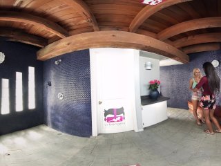 VR Bangers - [360°VR] Two Lesbians LICKING Each Other before SKINNY DIPPING screenshot number 1