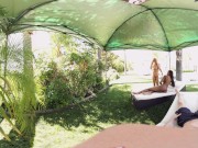 Preview 3 of VR Bangers - [360°VR] Alix and Nadia suck and ride white cock by the pool