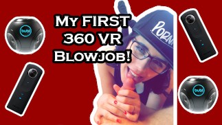 我的第一个 360 VR 口交！