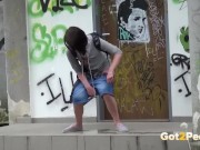 Preview 3 of Hot Girls Public Pissing.