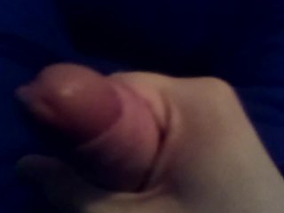 Slowly Masturbating Uncircumcised Cock