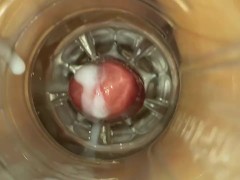 POV2016. Internal fleshlight cum pov close up