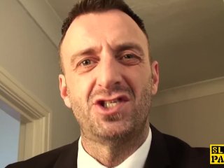 Busty bdsm brit dominated with roughsex