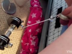 Lifting weights with my balls