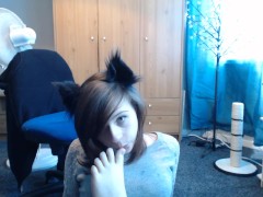 horny kitten sucks feet and dildo 4 you