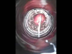 Internal cumshot POV.