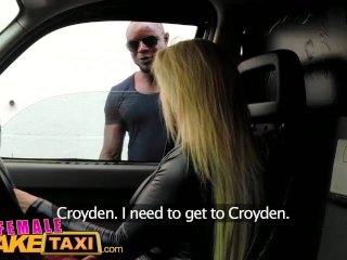 FemaleFakeTaxi Big black cock makes cabbie cum
