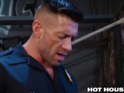 Preview 5 of HotHouse Cop Caught Hunky Troublemaker And Fucks Him