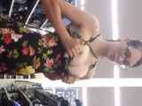 Walmart Flashing in a Mini Dress - Upskirt - Lydia Luxy