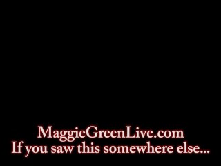 ヤシの木の下のbusty Blonde Maggie Green Cums!