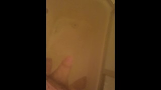 Slapping my cock in the shower