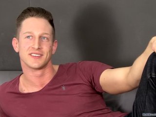 Kingsley Rippon knocks the rock