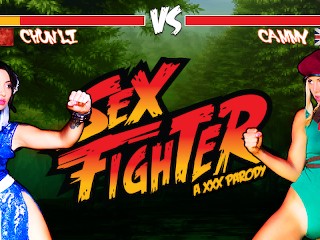 Sex Fighter: Chun Li vs. Cammy (XXX Parody) - Brazzers