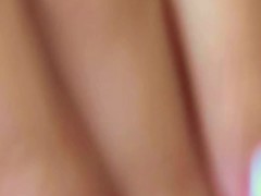 Extreme Close Up. Teen Pussy Play & Creampie