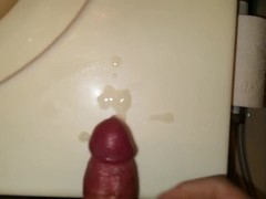 Slow motion cum shot.