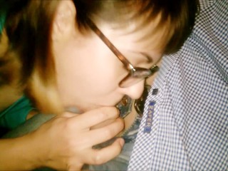 Public Blowjob in the bar - cocktailwith cum