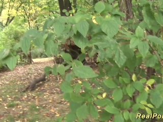 German Stepmom picked up for outdoor sex