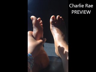 solo female, pornstar, Charlie Rae, feet