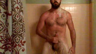 Big dick in shower