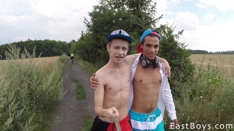 Cute Twinks Enjoying a Adventure Holidays