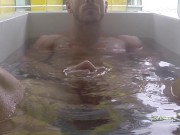 Preview 2 of SinsLife - Big Dick Stud Cums in the Bathtub