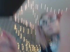 pink haired schoolgirl pov bj and reverse riding with glasses and pigtails