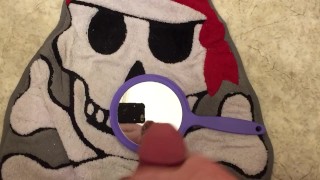 Cumming On (and past) A Hand Mirror, By Request