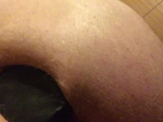 huge dildo stuck in ass