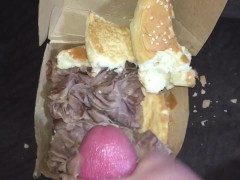 When A Roast Beef Sandwich Reminds You Of Your Ex's Pussy So You Fuck It