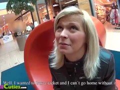 MallCuties Brunette fucked on railway track