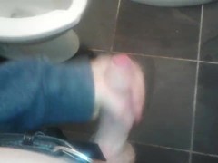 BIg load on my black tile,bathroom,pants on