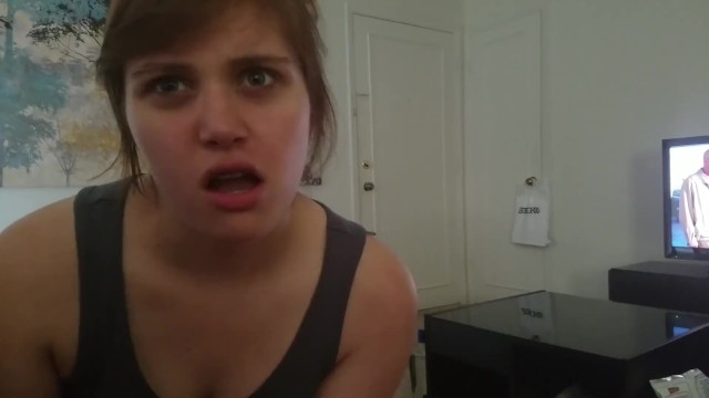 School girl giving a handjob on film for the first time!!