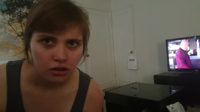 School girl giving a handjob on film for the first time!!